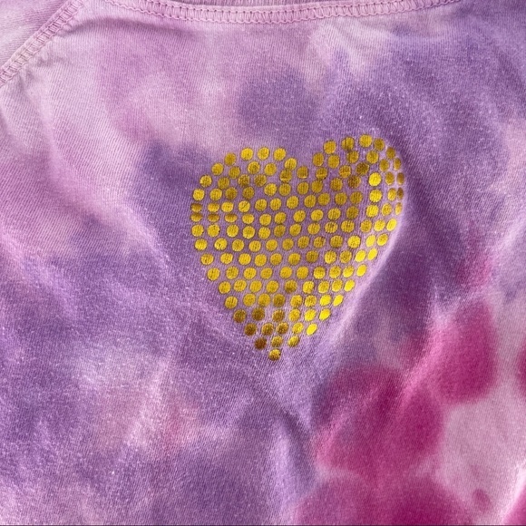Guess Jeans Heart Tie Dye Long Sleeve Top Size 3T - Picture 5 of 9